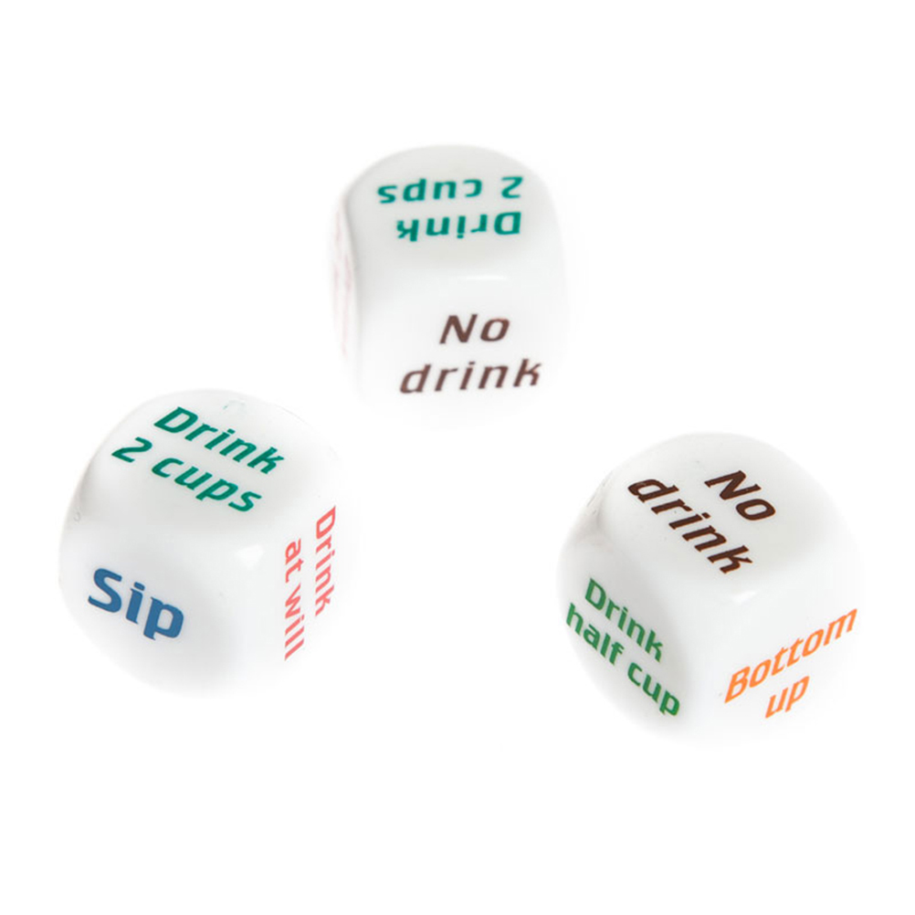 English Drinking Wine Mora Dice Games Adult Gambling bar Party Pub Lovers Drink Decider Dice Toys