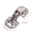 90 Degree 3" Cabinet Hinges No-Drilling Bridge Shaped Spring Door Hinge For Cupboard Furniture With Screws Jun21