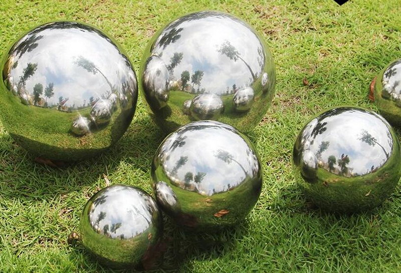 304 stainless steel gray hollow balls bright millor home deco ball Metal Building Materials no slide ball