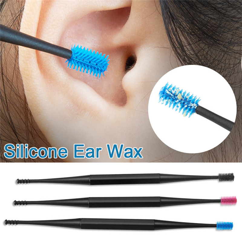 6Pcs/set Ear Wax Pickers Stainless Steel Earpick Wax Remover Curette Ear Pick Cleaner Ear Cleaner Spoon Care Ear Clean Tool