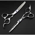 professional 6 inch & 5.5 inch 440c 9cr13 thinning hot shears scissor cutting barber cut hair scissors set hairdressing scissors