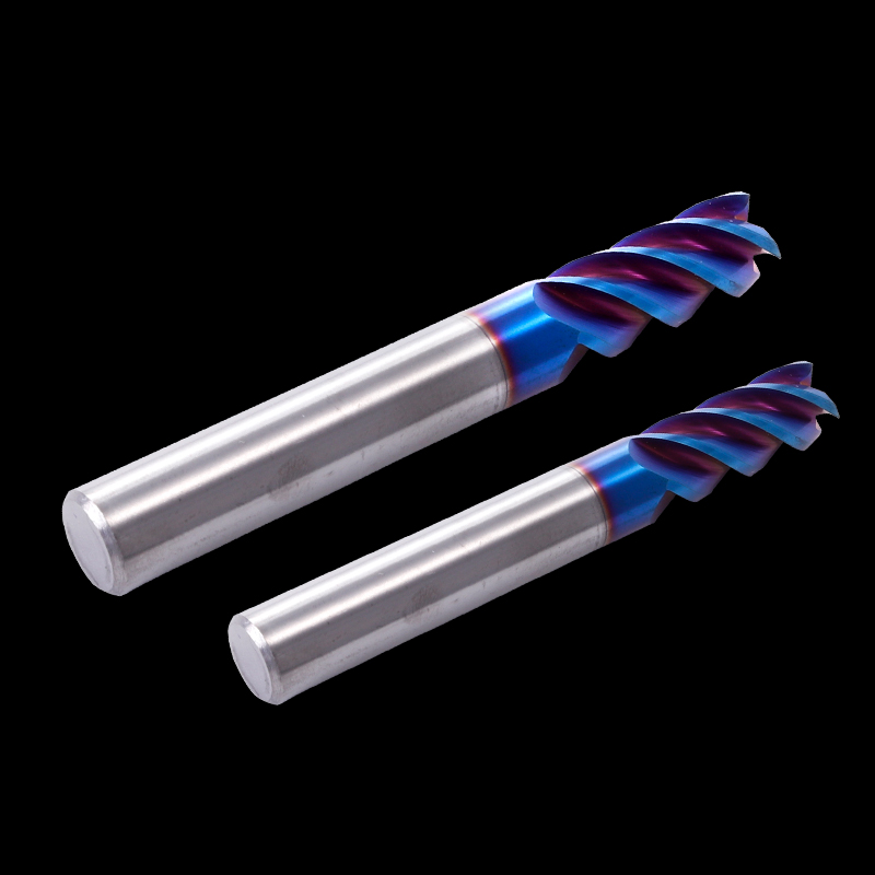 1 pcs set Cutting HRC50 HRC60 HRC65 4 Flute 4mm 5mm 6mm 8mm 12mm Alloy Carbide Milling Tungsten Steel Milling Cutter End Milling