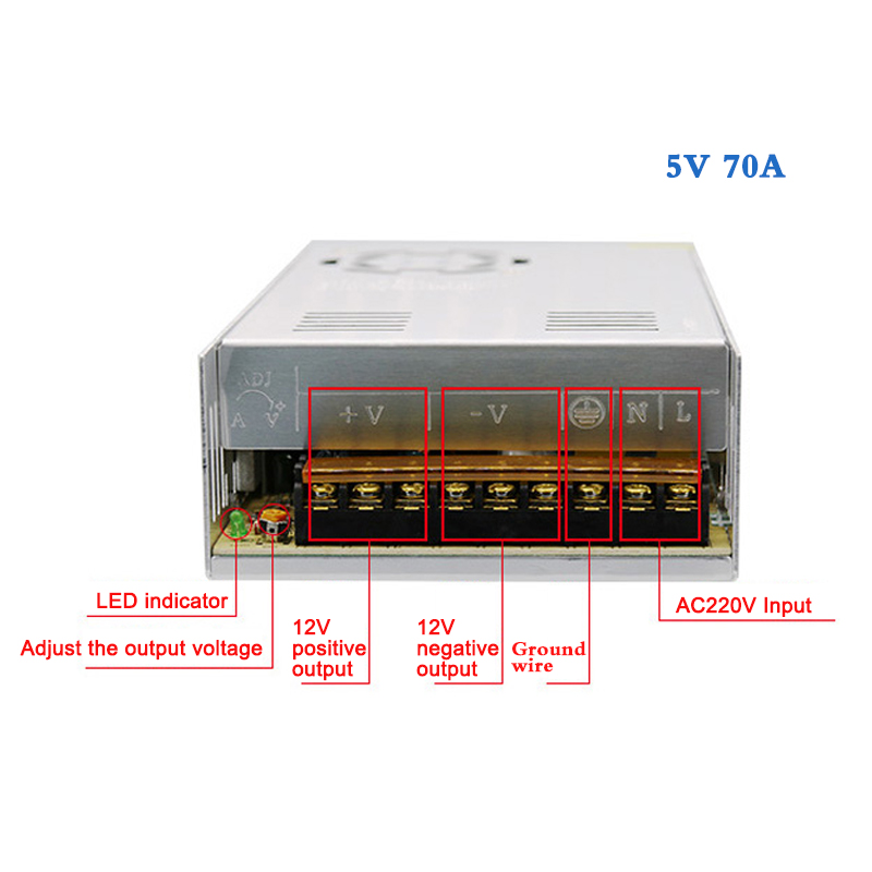 LED Strip Switch power supply lighting Transformer AC110V 220V to DC5V 2A 3A 4A 5A 6A 8A 10A 12A 20A 30A 60A 70A driver Adapter