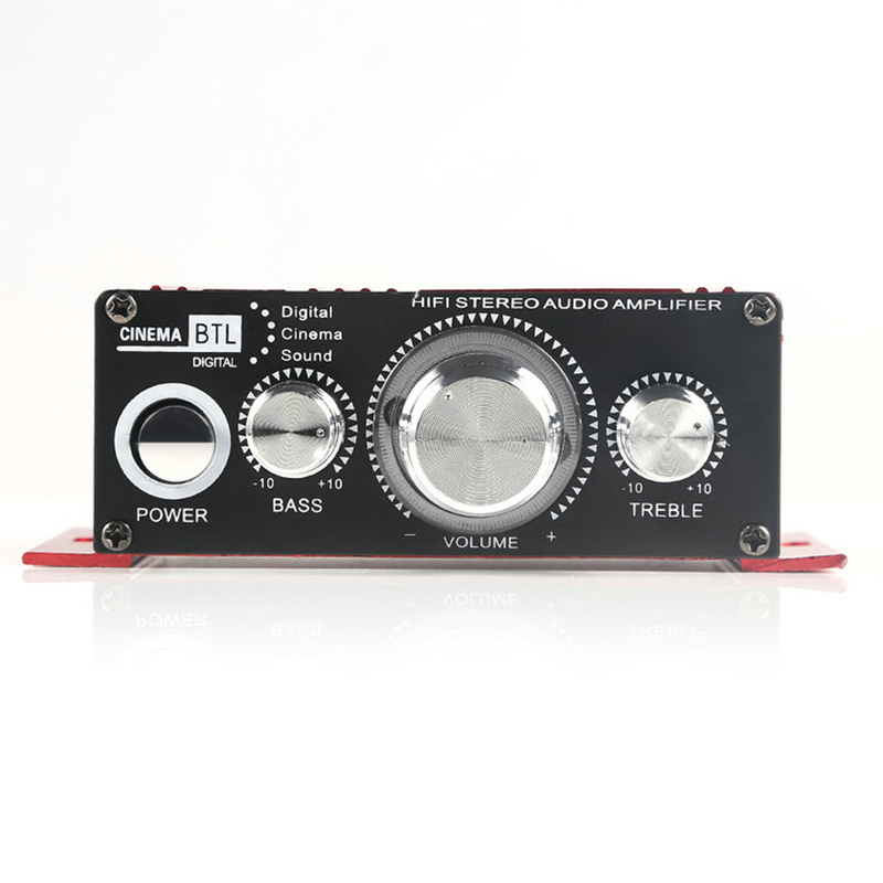 Car Styling Amplifier MP3 MP4 CD Amplifier DC 12V 2A Mini Stereo Hi-Fi RCA Digital Auto Car Home Power Audio Sound MA-170