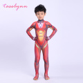 Superhero Movie Iron Man Cosplay Bodysuit Zentai Costume Adult Unisex One-Piece Spandex Jumpsuits Halloween Party Suit with Mask