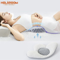 Buckwheat Sleep Pillow Bed Backrest Pillow Pregnant Women Pillow Waist Lumbar Support Spine Lumbar Disc Breathable Back Cushion