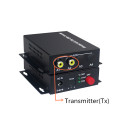 Audio Broadcast Fiber Transceiver 2 Channel Audio RCA to Fiber Optic Converter for Audio intercom broadcast system FC SM 20km