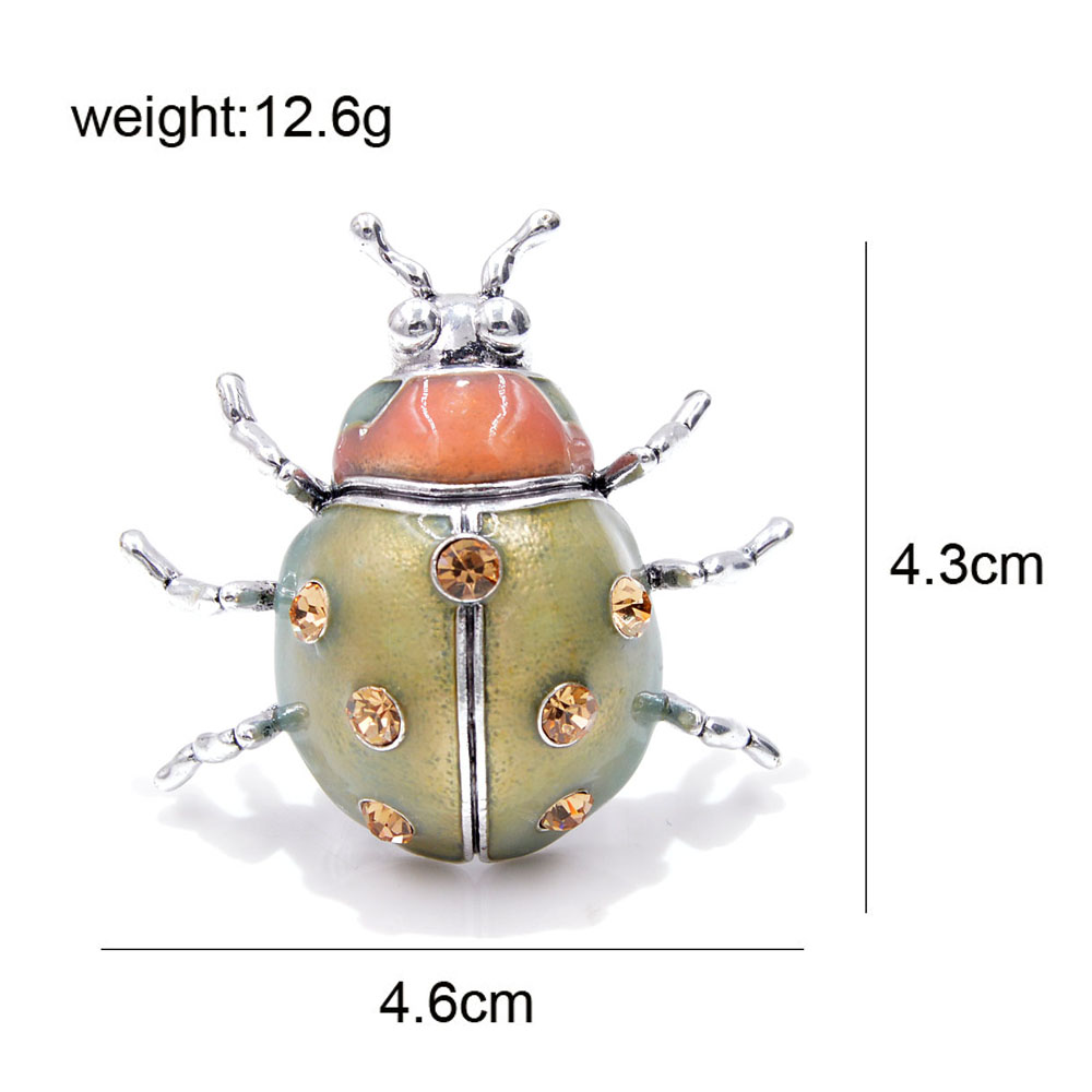 CINDY XIANG New Color Arrival Enamel Ladybug Brooches for Women Large Insect Pins Fashion Jewelry Cute Bug Accessories Good Gift