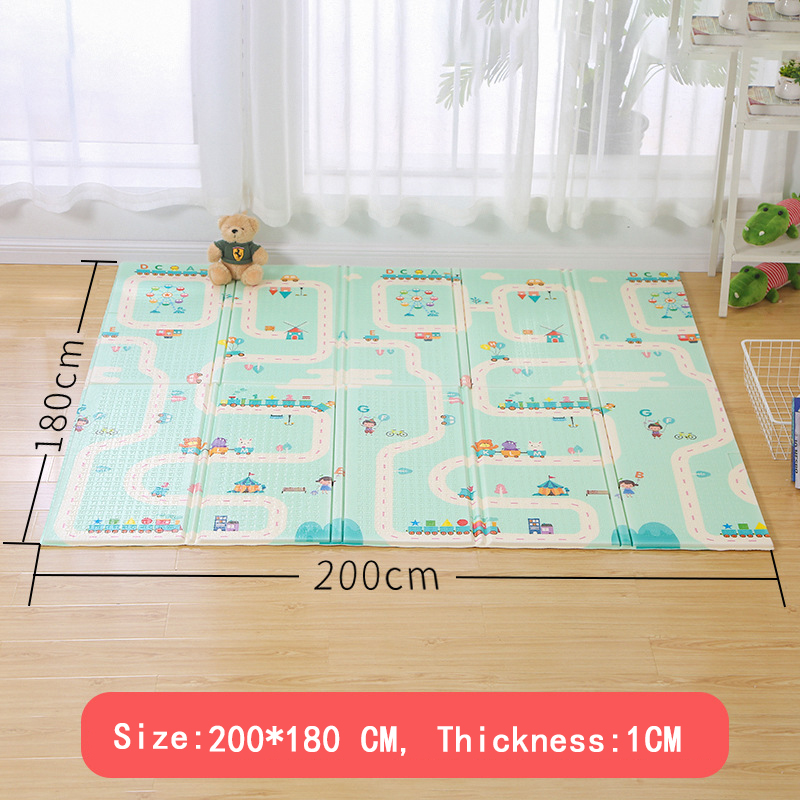 Foldable Baby Play Mat Xpe Puzzle Children's Mat Thickened Baby Room Crawling Pad Folding Mat Baby Carpet Splicing Climbing Mat
