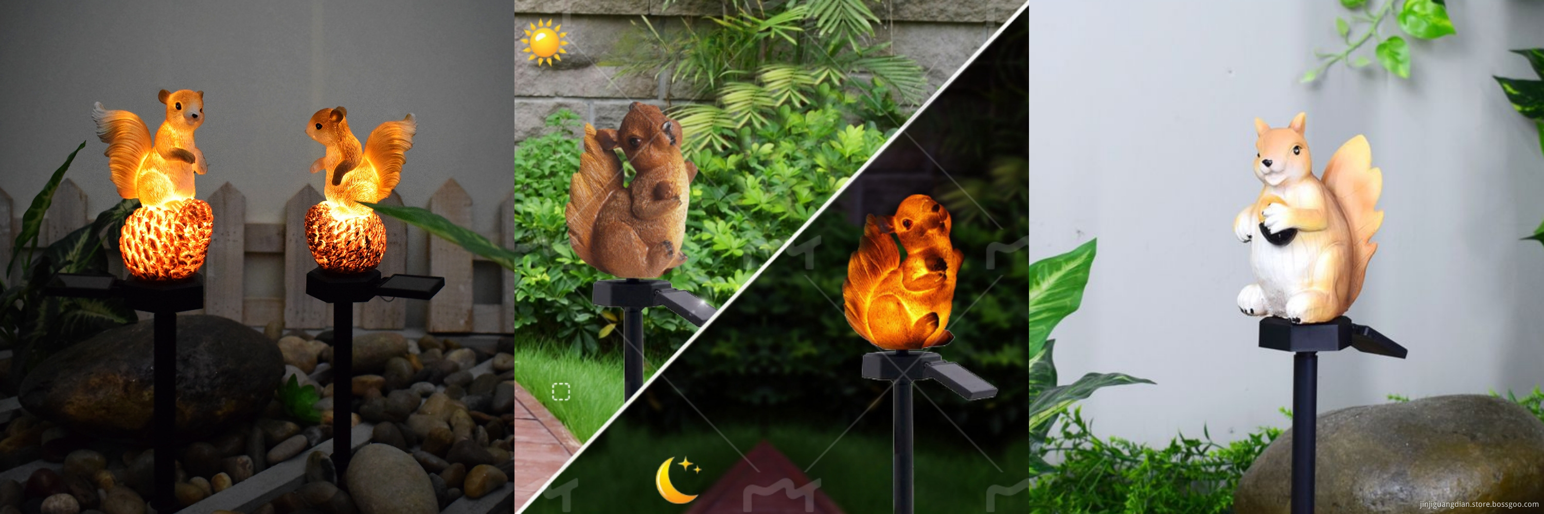 Squirrel Shaped Courtyard Lamp