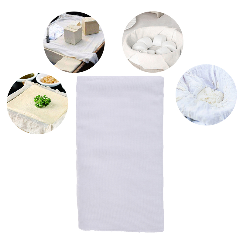 1.5 Yards Bleached Gauze Cheesecloth Filter Fabric Cotton Cloth For Cheese Cloth Absorbent Gauze Cheese Baking Pastry Tools