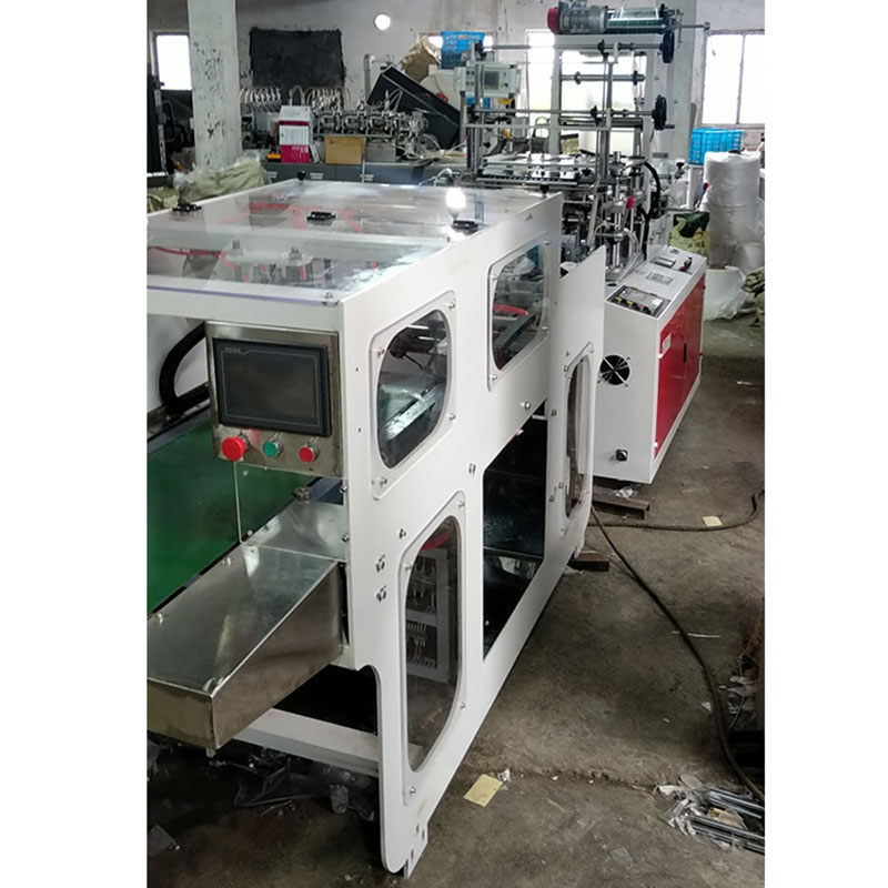China Automatic Disposable Printed PE Gloves Machine Latex Free Two Layers Hdpe Ldpe Cpe Disposable Glove Making Machine