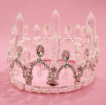 New Cheap Clear Crystal Full Round Crown