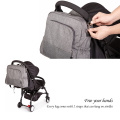 Soboba Waterproof Gray Diaper Backpack for Mother Large Capacity Baby Care for Travelling Fashion Design Maternity Nursing Bag