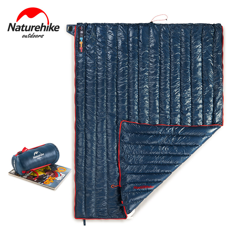 Naturehike 570g/790g Ultralight Waterproof White Goose Down Sleeping Bag Envelope Type Lazy Bag Camping Sleeping Bags NH17Y010-R
