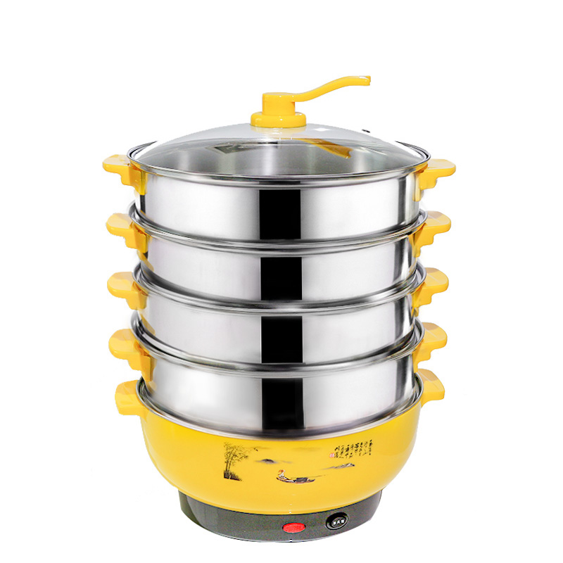 Large Capacity electric steamer food steamer pot electric lunch box free shipping heater stew and steam pot dropshipping