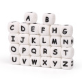 10mm Pacifier Clip Letter Silicone Beads