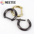 Meetee 5pcs 20/30mm Metal D Ring Buckles Removable Screw Bag Chain Hang Buckle DIY Luggage Hardware Decoration Accessories F1-21