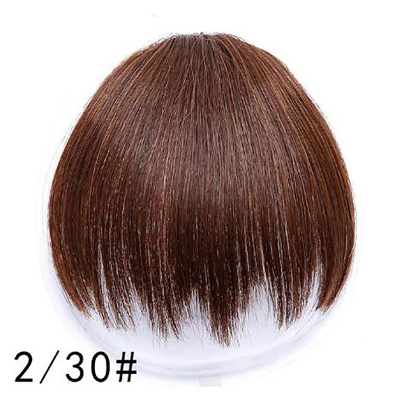 LUPU Women's Bangs, Synthetic Hair, Short Hair Clips, Natural Black, Solid Color