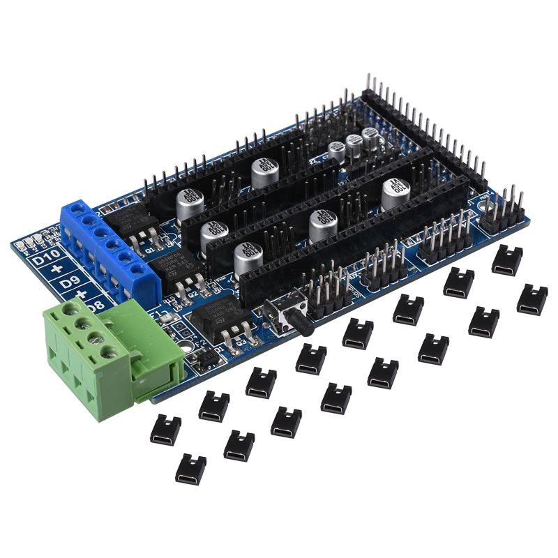 3D Printer Parts Control Board Ramps 1.5 Upgrade Base on Ramps 1.4 12V Reprap Mendel For Mega2560 Motherboad A4988 DRV8825
