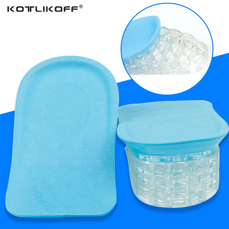 KOTLIKOFF Silicone Gel Height increase Woman Insoles Elevator insoles Soles for shoes Men and Women Shoe foot pad inserts