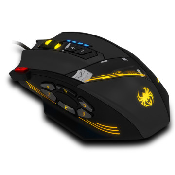 Reliable hotselling gaming mouse Zelotes C-12 Programmable Buttons LED Optical USB Gaming Mouse Mice 4000 DPI A