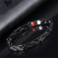 Magnetic Stainless Bracelet For Women Twisted Healthy Power Therapy Magnets Magnetite Bracelets Bangles Men Health Care Jewelry