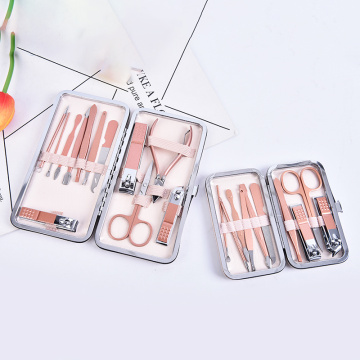 10/12 Pcs Manicure Nail Clipper Pedicure Set Portable Travel Kit Nail Cutter Tool