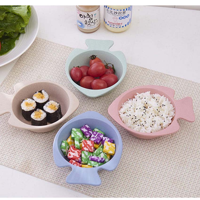 Wheat Straw Bento Box With Lid Microwave Food Box Biodegradable Storage Container Lunch Bento Boxes Dinnerware 3 Pcs/set