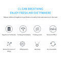 USB Portable Wearable Air Purifier Personal Mini Air Necklace Negative Ion Air Freshener No Radiation Low Noise for Adults 1pc