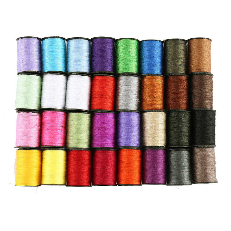 64 Rolls Sewing Machine Line Thread Spool Set Bobbin Cotton Reel Needle Tape Kit for Home DIY Apparel Sewing & Fabric TB Sale