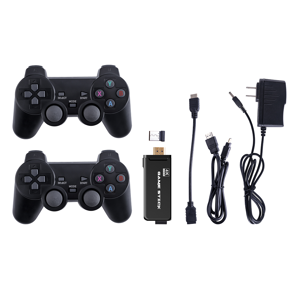 HANHIBR U8 4K HD Video Game Console 2.4G Double Wireless Controller For PS1/MAME Classic Retro TV Game Console 64GB 10000 Games