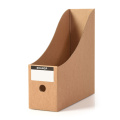 Kraft Paper Storage Box Magazine Document Organizer Desk Organiser School Paperwork Office File Holder Foldable Without Labels