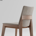 Nordic Minimalist Dining Chair Home Livingroom Furniture Solid Wood Restaurant Hotel Bevel Chair Fashion Study Backchair