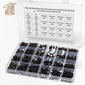 1120pcs M2 M3 M4 M5 Hex Socket Screw Set Carbon Steel Flat Round Cap Head Screws Bolts and Nuts Assortment Kit with Storage Box