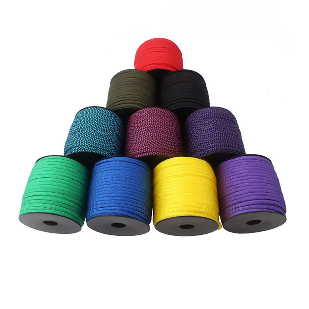 Wholesale 100FT/Spools * 30 Pcs Parachute Cord 550 Type Paracord Lanyard Rope Mil Spec 7 Strand Outdoor Parachute Cord