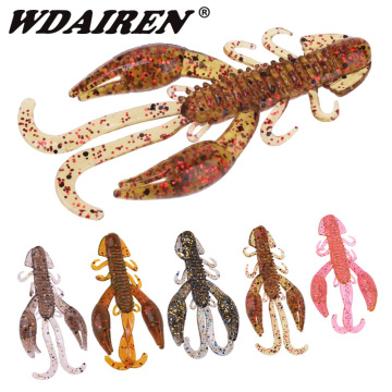 5pcs/Lot Fishing Shrimp Soft Lures 5cm 2g Fishy Smell Worm Jig Wobblers Swimbaits Silicone Artificial Bait Bass Carp Tackle