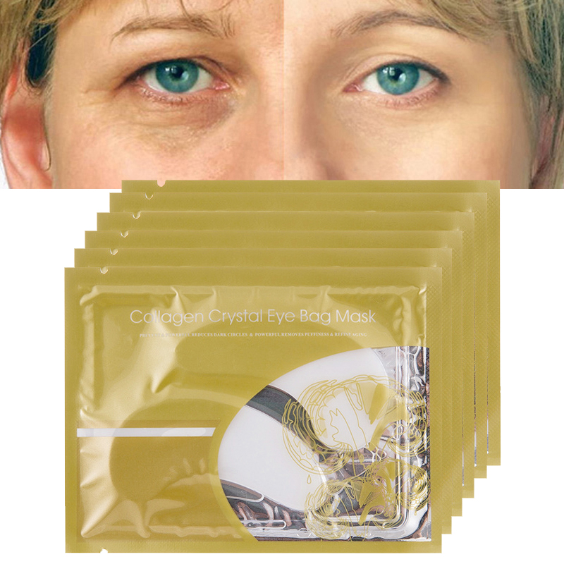 10pair=20pcs Crystal Eyelid Patch Under Eye Masks Anti-Wrinkle Whitening Moisturizing Crystal Collagen Eye Mask Dark Circles