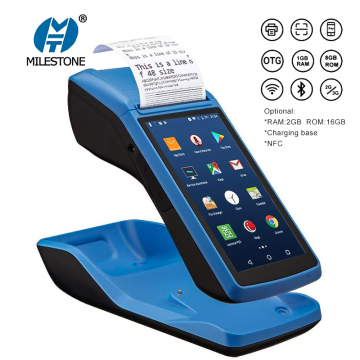 PDA Mobile Handheld POS Terminal built in Pos Thermal Printer 58mm Wireless Bluetooth Camera Barcode Scanner Wifi PDA