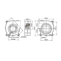1pcs new blower Dual Ball 50mm 5020 50*50*20 12V 5500RPM Cooling Fan 2PIN 5CM For 3D Printer Cooling Turbine Blower Fan Coole