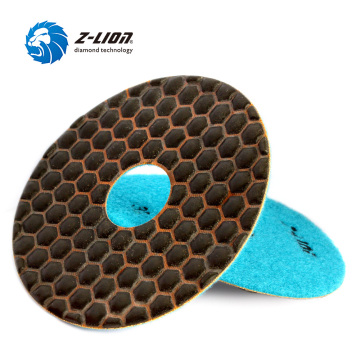 Z-LION 30# Grit 2 Pieces Dry Polishing Pads 5 Inch 125mm Coarse Grit Abrasive Pad For Granite Marble Stone Aggressive Grinding