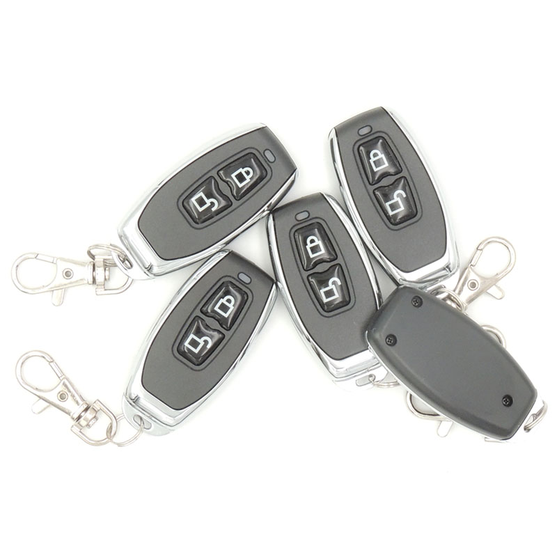 433Mhz Wireless Remote Control 2 buttons EV 1527 Learning Code Transmitter Key Fob for Gate Garage Door controller No Clone