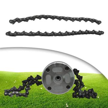 2pcs/set 24cm Chainsaw Chain Blade Manganese Steel Wood Cutting Electric Saw Garden Power Tools Chainsaws for Trimmer