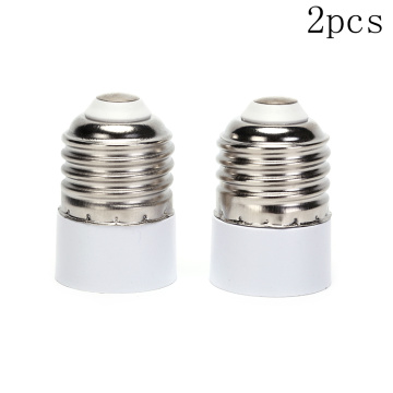 2pcs Converter E27 To E14 Adapter Conversion Socket High Quality Material Fireproof Socket Adapter Lamp Holder