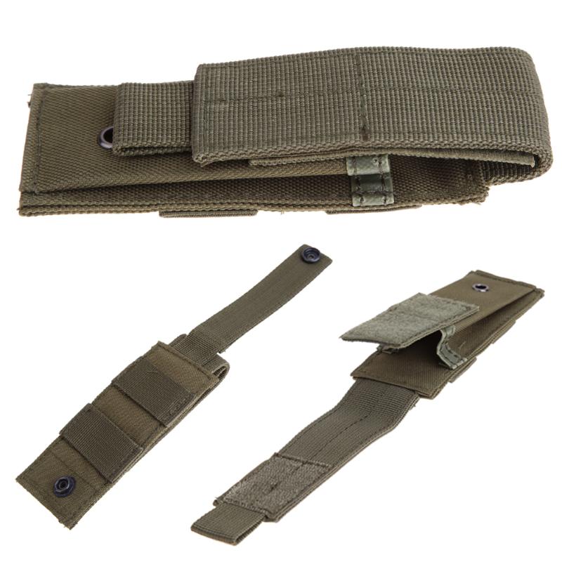 Tactical Single Pistol Magazine Pouch Military Molle Pouch Knife Flashlight Sheath Pouch Hunting Camo Bags