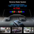 Upgrade 3 in one Mirror Camera 10'' Car Reverse Radar Parking Sensor Blind Spot Detection System Parktronic Auto DVR