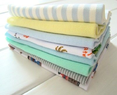 Random distributed New 8pcs 100%Cotton Saliva Baby Bulk Pack Wash Cloth Washers Face Hand Towels Wipe Gift