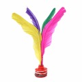 Free shipping Colorful Feather Chinese Jianzi Fitness Sports Toy Game Foot Kicking Shuttlecock