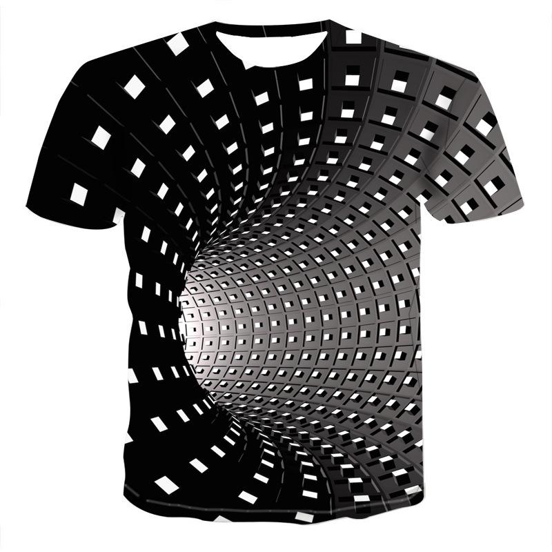 Vertigo Hypnotic 3d Tee Shirt Men's Summer T shirt 3D Printed Tshirts Short Sleeve Compression Tshirt Men/women Party T-shirt