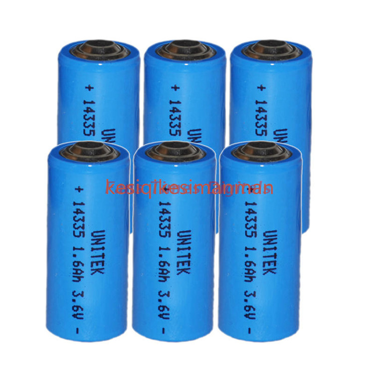 4PCS 3.6V 2/3AA ER14335 14335 liSOCL2 Lithium battery cell 1600mah PCL dry primary battery replace for TADIRAN TL-4955